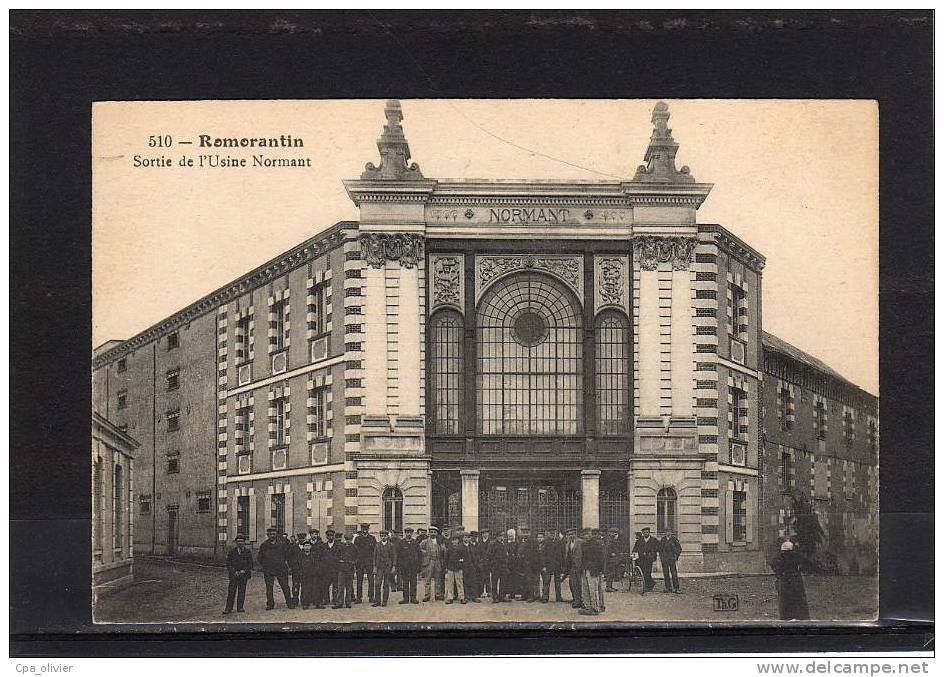 41 ROMORANTIN Usine Normant, Sortie Des Ouvriers, Très Animée, Ed ThG 510, 191? - Romorantin