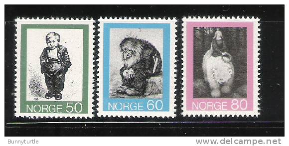 Norway 1972 Folk Tales By Theodor Kittelsen MNH - Unused Stamps