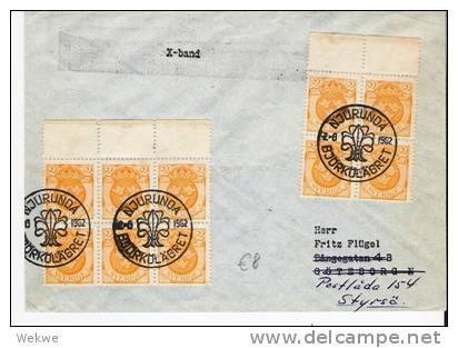 S209// - SCHWEDEN -  Njurunda Pfadfinderlager 1962 (scout) - Cartas & Documentos