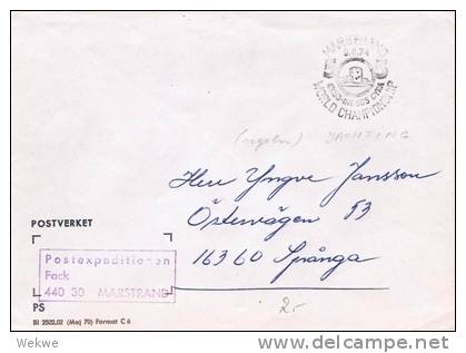 S216// - SCHWEDEN -  Postsache, Sonderstempel Yachting Weltmeisterschaft 74 - Covers & Documents