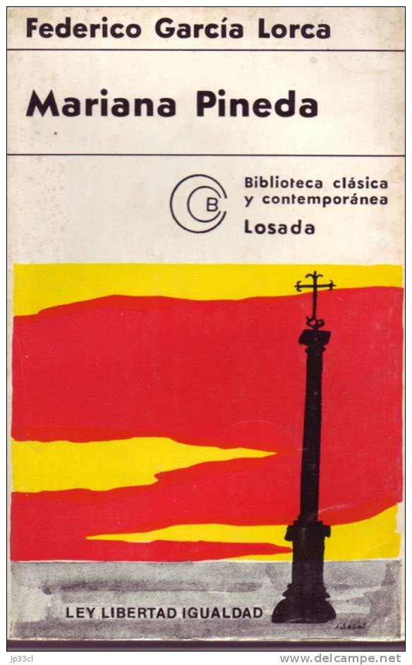 Mariana Pineda Par Federico Garcia Lorca, Editorial Losada, Buenos Aires, 1969 - Théâtre