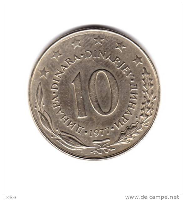 10 Dinars Yougoslavie 1977 - Yugoslavia