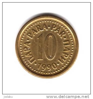 10 Dinars Yougoslavie 1990 - Jugoslavia