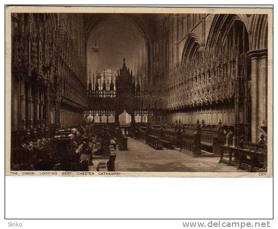 The Choir, Looking West Chester Cathedral - Chester