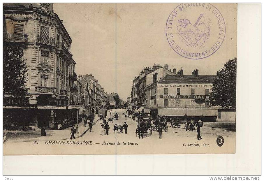 CHALON-SUR-SAÔNE. - Avenue De La Gare. - Chalon Sur Saone