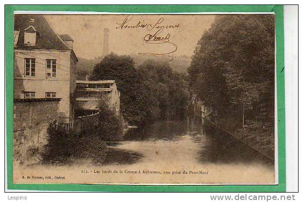 AUBUSSON -- Les Bords De La Creuse à... N°212 - Aubusson