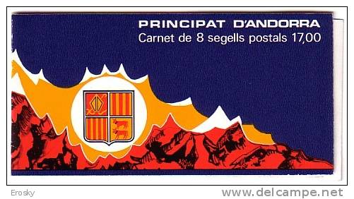 E556 - ANDORRA FR Yv N°356A ** CARNET - Libretti