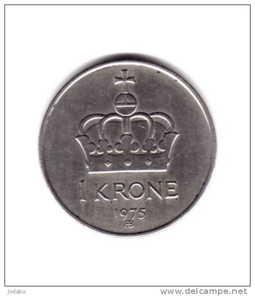 1 Krone Norvége 1975 - Noruega