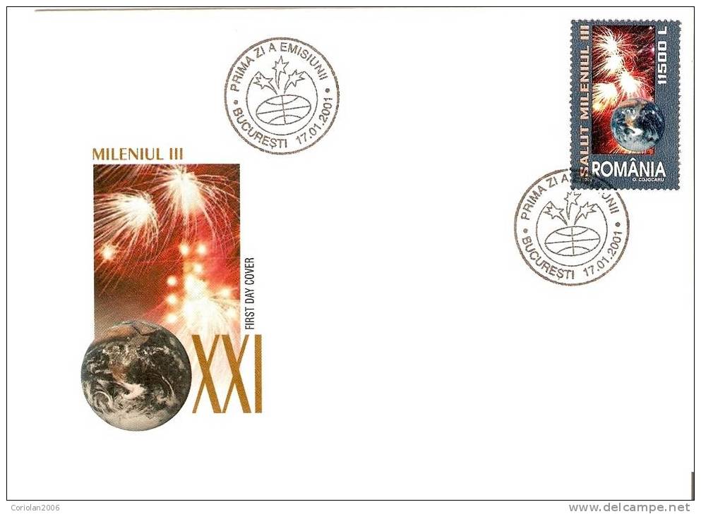 Romania 2001 - FDC / Hello Milenium III - FDC