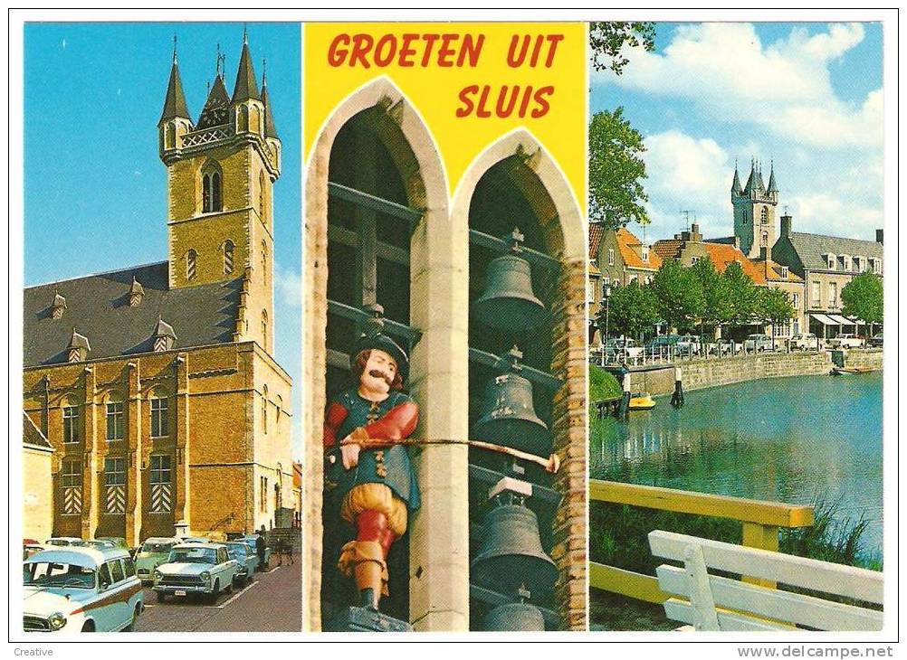 GROETEN UIT SLUIS + OLDTIMERS - Sluis