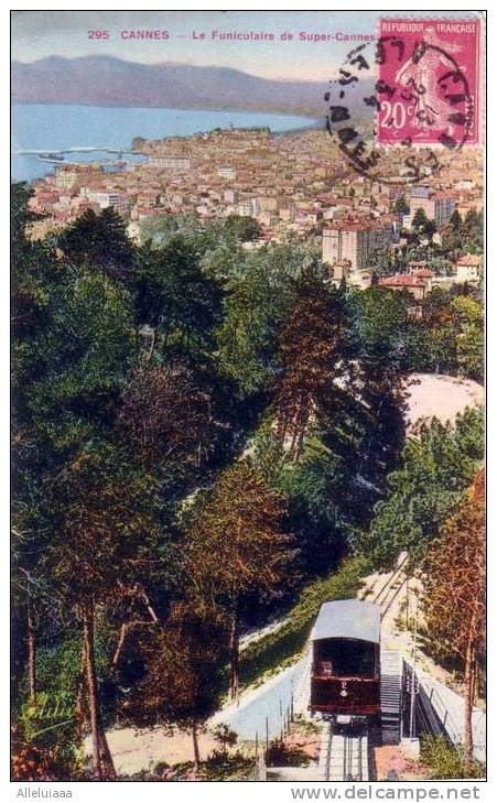 CPA France - Alpes Maritimes - Cannes - Le Funiculaire De Super-Cannes - Colorée - Funicular Railway