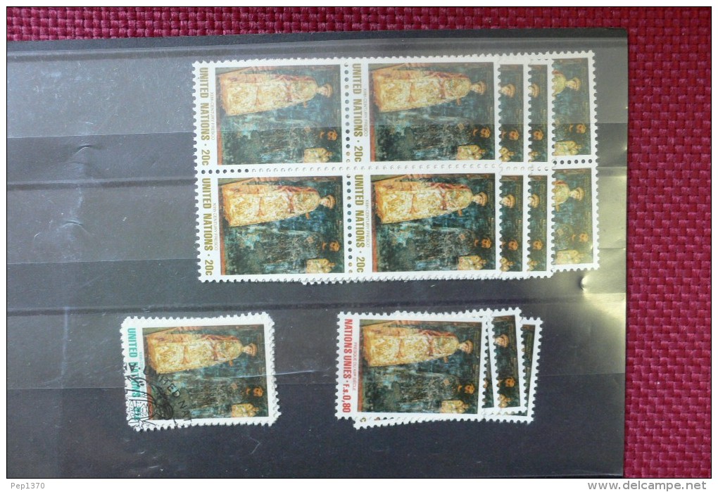 STAMP COLLECTION OF THE UNITED NATIONS U.N. (FLAGS) (35 PHOTOS)