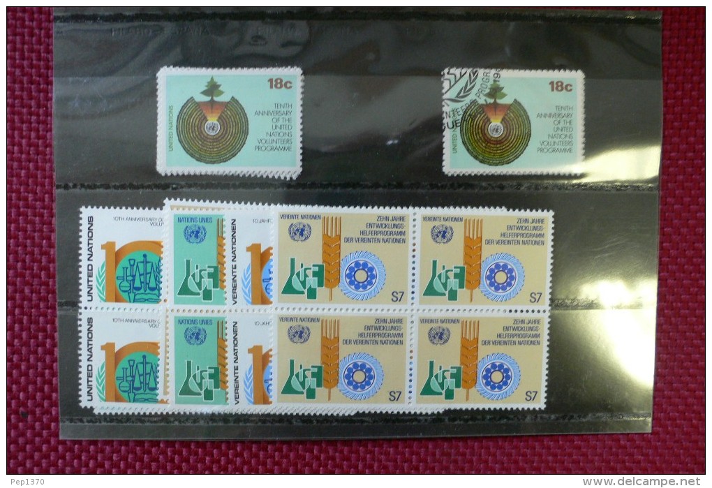 STAMP COLLECTION OF THE UNITED NATIONS U.N. (FLAGS) (35 PHOTOS)