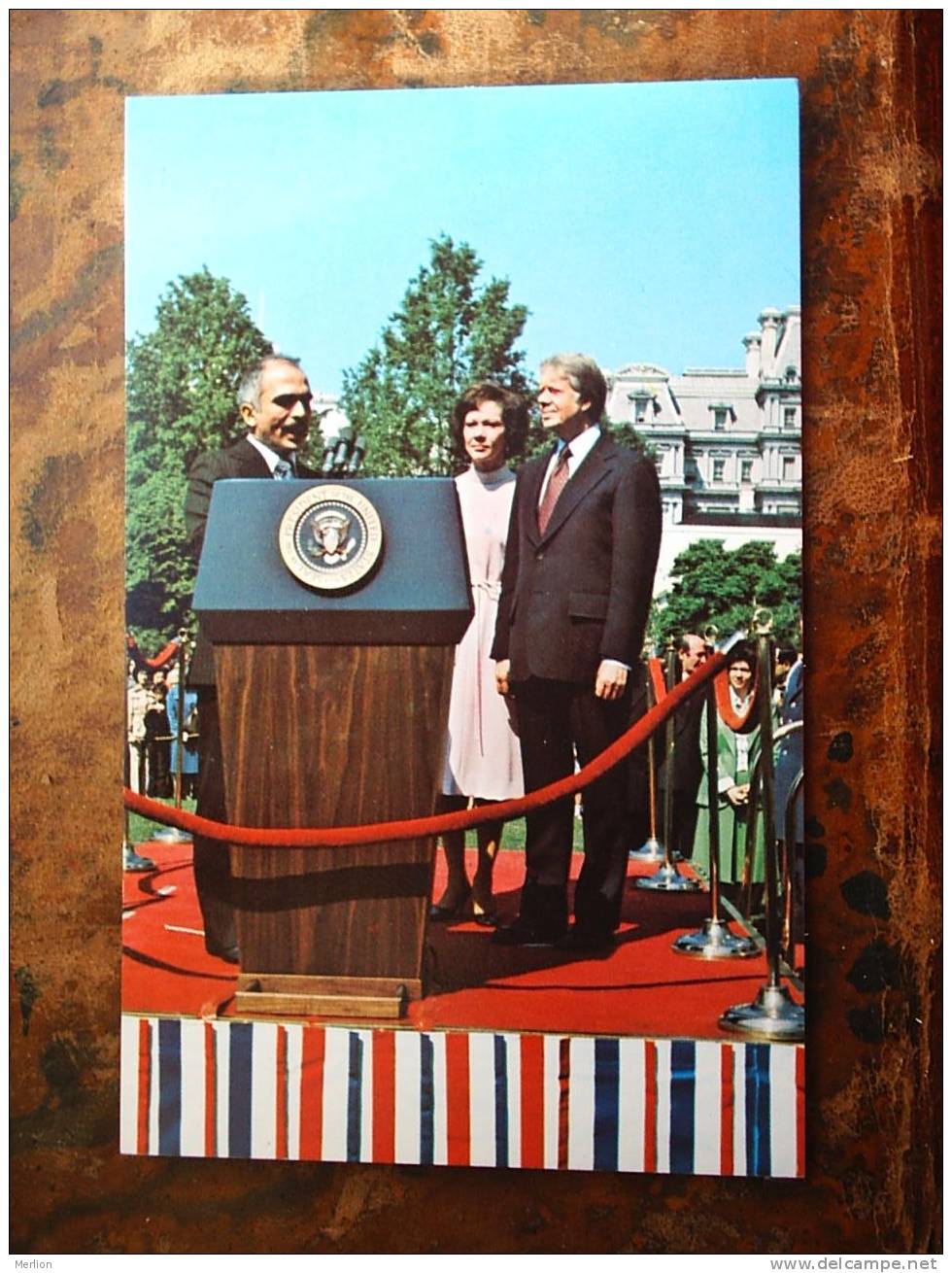 King Hussein Of Jordan  , - President Carter US  - EF Cca 1977  D11217 - Jordania