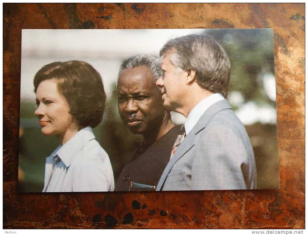 Julius K. Nyenyere , President, Tanzania  , - President Carter US  - EF  1977  D11219 - Tansania