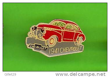 PIN'S - GM, CHEVROLET 1941 - 2 PORTES ROUGE - GENERAL MOTORS - - Other & Unclassified