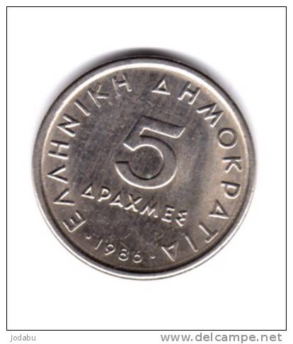 5 Drachmai Gréce  1986 - Griechenland