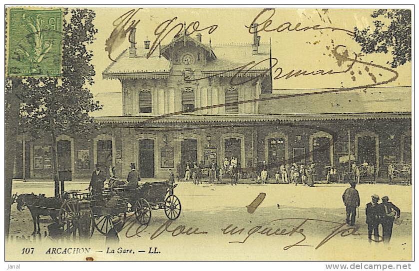 (SCAN.4325)  - ARCACHON -LA GARE - - Arcachon