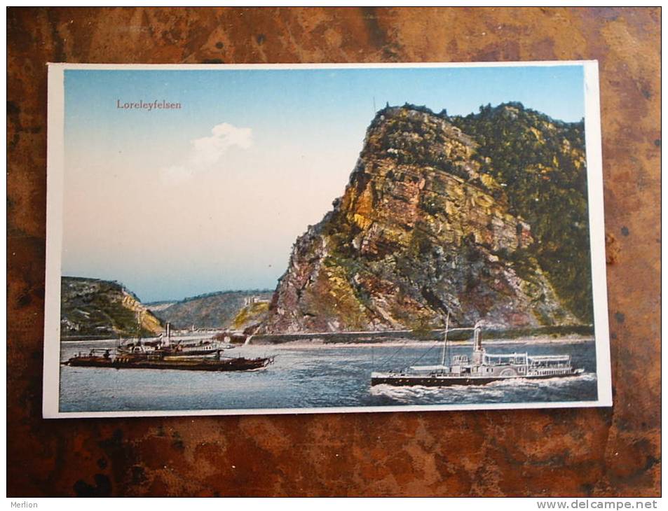 Loreley Loreleyfelsen Dampschiff , Steamer , Rhein    VF+ Cca 1920´s  D11324 - Loreley