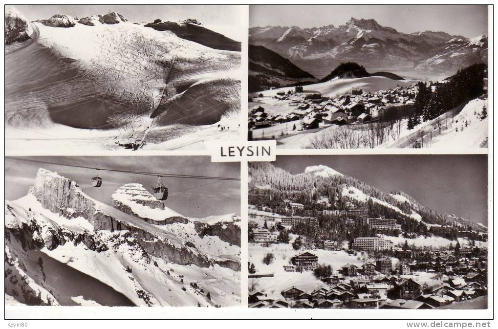 SUISSE LEYSIN  Cpa Multivues - Leysin