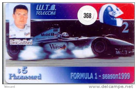 DAVID COULTHARD (368) Télécarte F-1 Formula 1 Phonecard - Coches