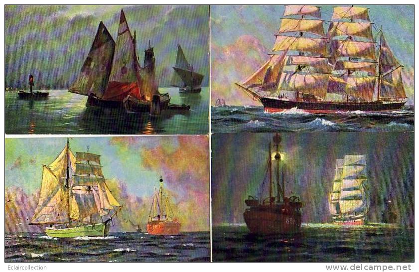 Voiliers Dessinés 4 CP - Sailing Vessels