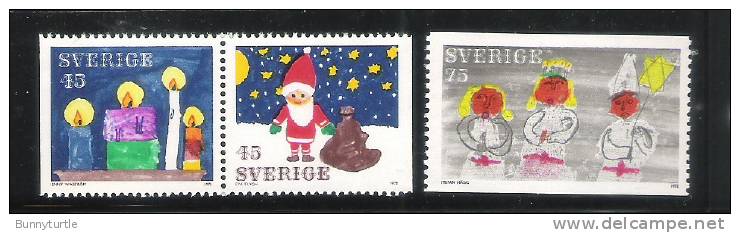 Sweden 1972 Christmas Children's Drawings MNH - Ongebruikt