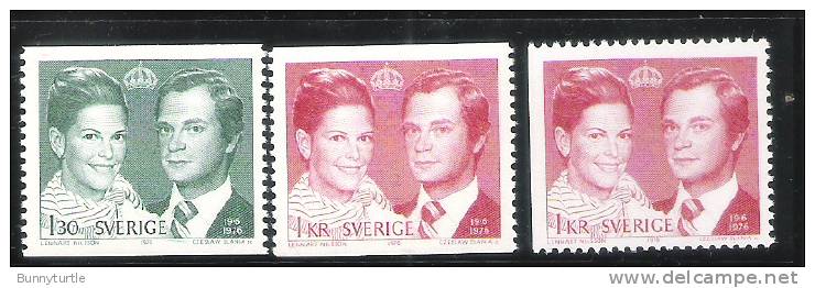 Sweden 1976 Wedding Of King Carl XVI Gustaf & Silvia Sommerlath MNH - Ungebraucht