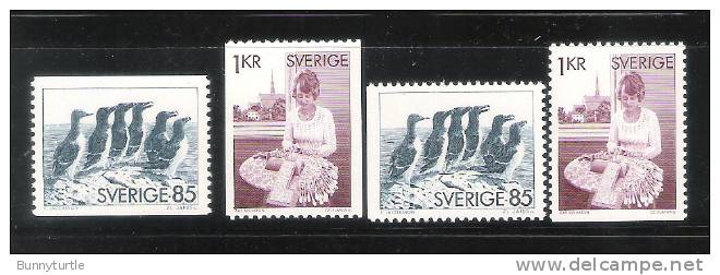 Sweden 1976 Razor Billed Auks & Black Guillemot Bobbin Lace Maker MNH - Ongebruikt