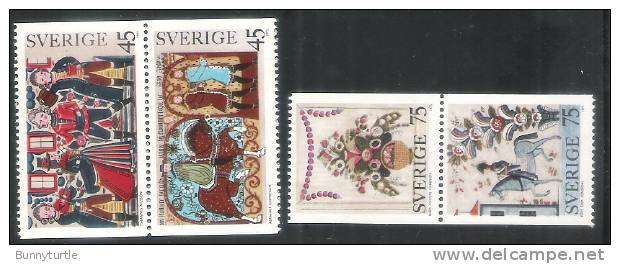 Sweden 1973 Swedish Peasant Paintings MNH - Ongebruikt