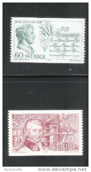 Sweden 1974 Hans Jarta & Samuel Owen MNH - Nuevos