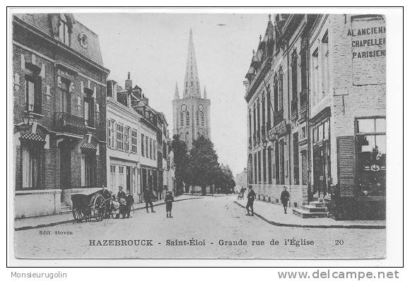 59 )FL) HAZEBROUK, Saint Eloi, Grande Rue De L'église, N° 20 Ed Stoven - Hazebrouck