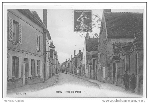 60 )FL) MOUY, Rue De Paris,  Dupont éditeur, ANIMEE - Mouy