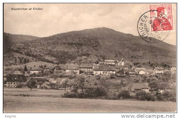 VAUD -ref No 225- Montricher Et Chatel  - Bon Etat - Montricher