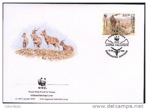 UZBEKISTAN Lettre WWF Du 15/08/1995 CAPRA Ou CABRI 4 - Usbekistan