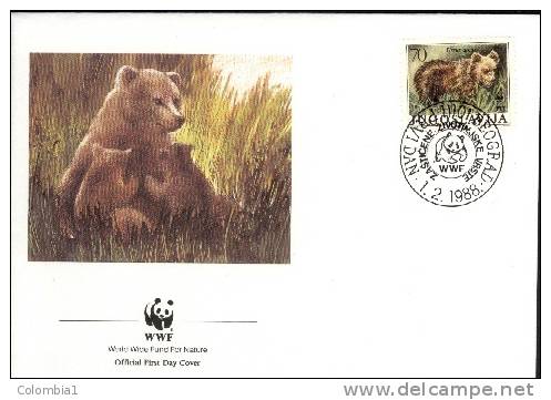 YOUGOSLAVIE Lettre WWF Du 1/2/1988 OURS BRUN - Briefe U. Dokumente