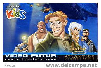 @+  Carte VIDEO FUTUR KIDS N° 11 : "ATLANTIDE". - Kids