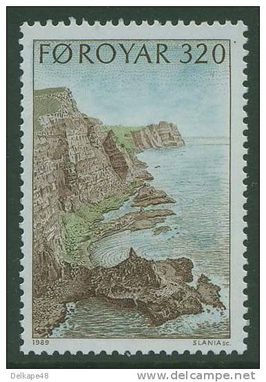 Faroer Faroe Islands 1989 Mi 190 Sc 197 ** Tvoran – Bird Cliffs Of Suduroy /  Vogelfelsen - Inseln