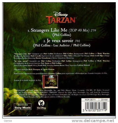 PHIL  COLLINS °°°°°°  TARZAN     2 TITRES  CD SINGLE   COLLECTION - Sonstige - Englische Musik