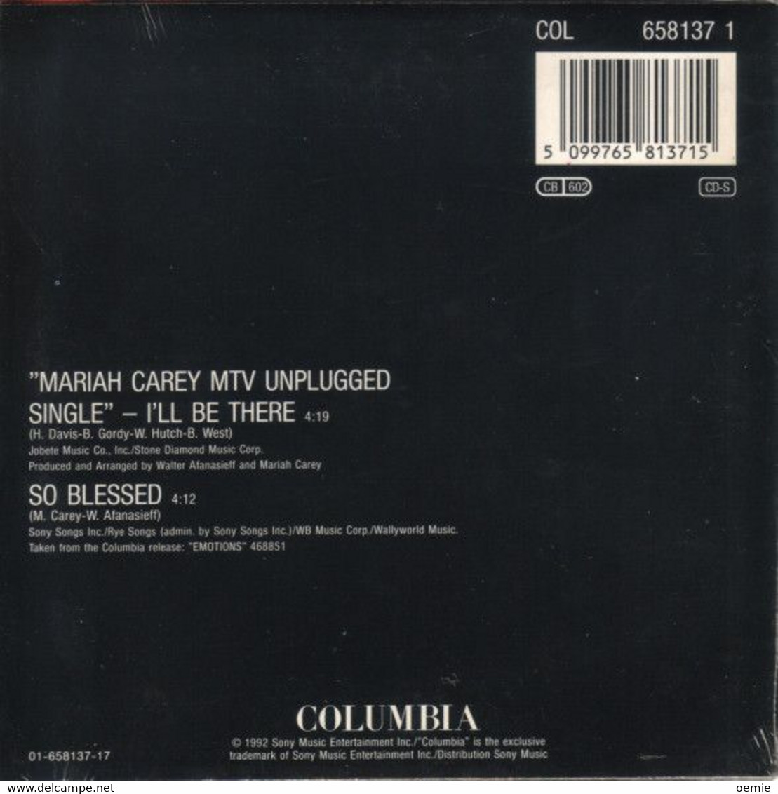 MARIAH  CAREY   °°°° 2 TITRES  CD SINGLE   COLLECTION - Autres - Musique Anglaise