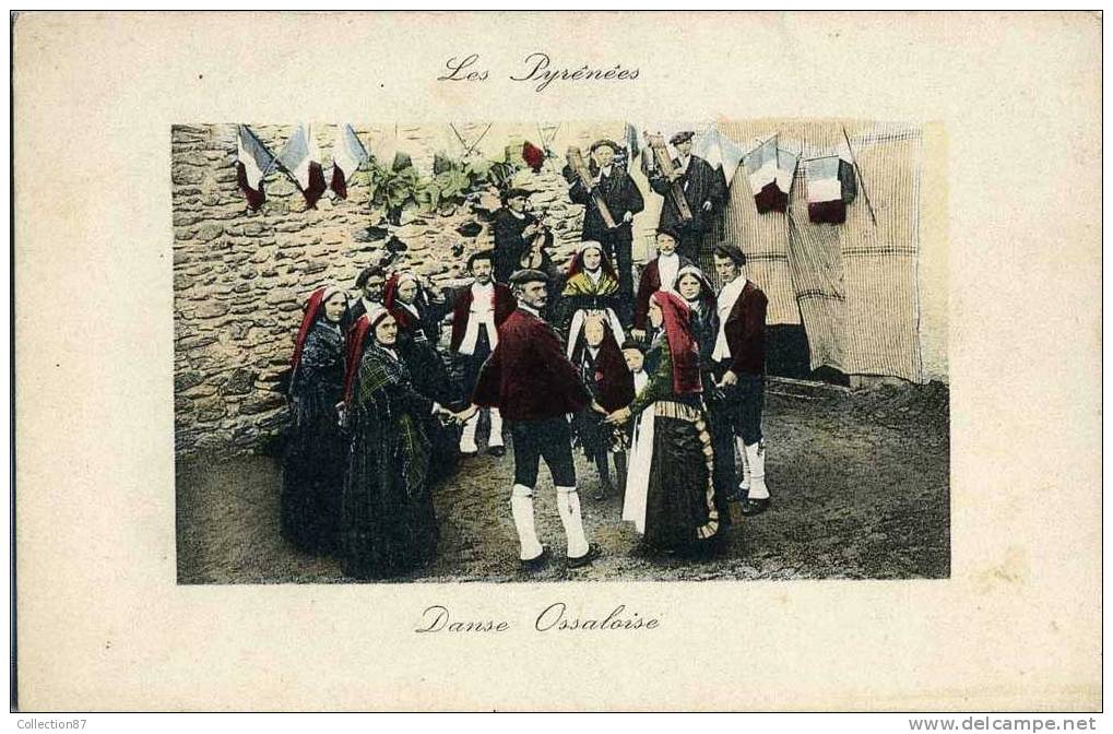 64 - PYRENEES ATLANTIQUES - BEARN - TYPES  DANSEURS OSSALOIS - DANSE - COSTUME TRADITIONNEL Du PAYS - Bearn