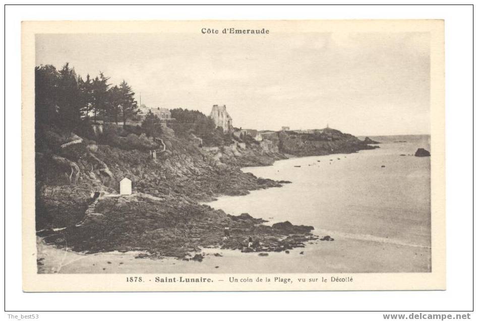 1878  -  Saint Lunaire  -  Un Coin De La Plage, Vu Sur Le Décollé - Saint-Lunaire