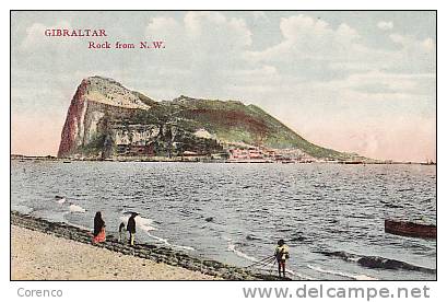 GIBRALTAR   ROCK FROM  N W   Manque Le Dos - Gibilterra