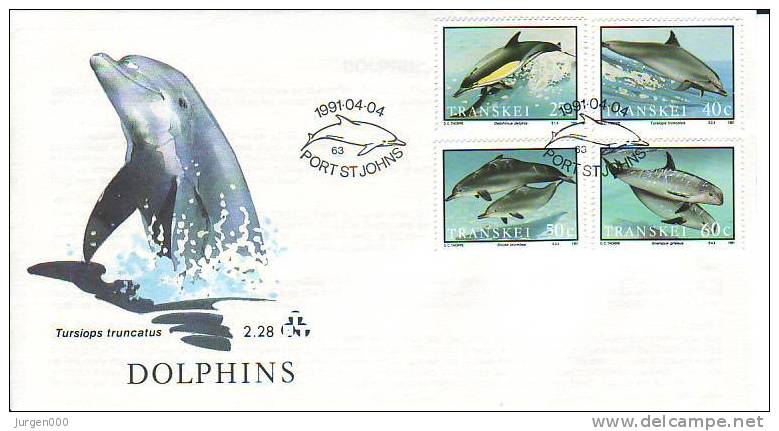 FDC, Transkei - Dolfijnen (2401) - Dolfijnen