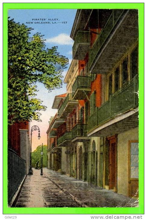 NEW ORLEANS, LA  - PIRATES´ ALLEY - CARD TRAVEL IN 1947 - - New Orleans