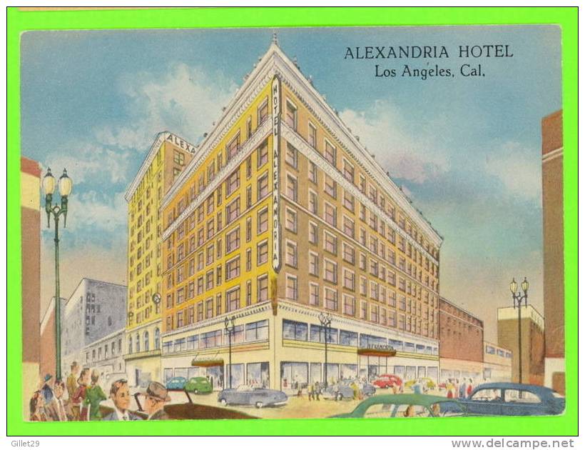 LOS ANGELES, CA - ALEXANDRIA HOTEL - ANIMATED IN CLOSE UP - ART TONE GLO-VAR - - Los Angeles