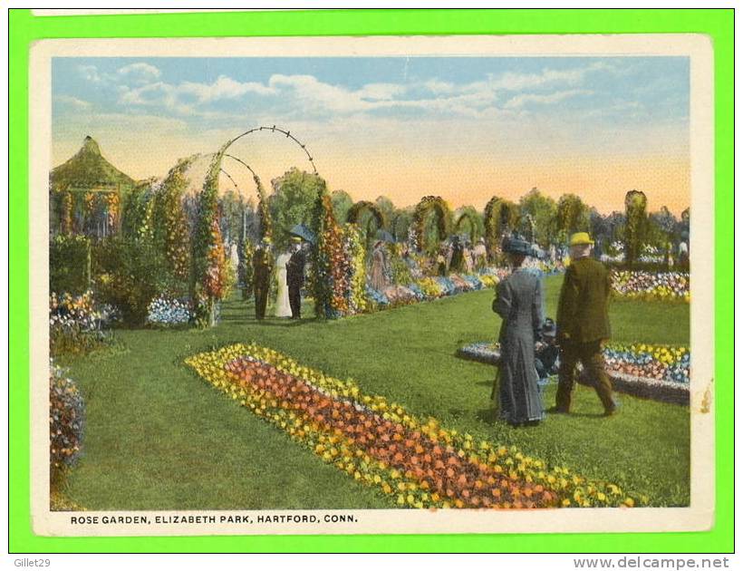 HARTFORD, CT  - ROSE GARDEN, ELIZABETH PARK - ANIMATED - MORRIS BERMAN - - Hartford