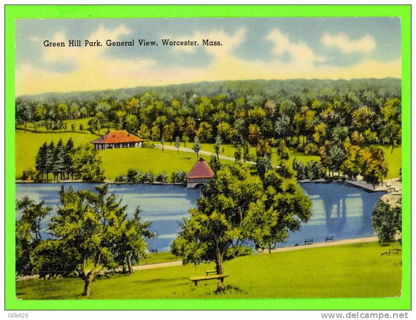 WORCESTER,MA. - GREEN HILL PARK - GENERAL VIEW - - Worcester