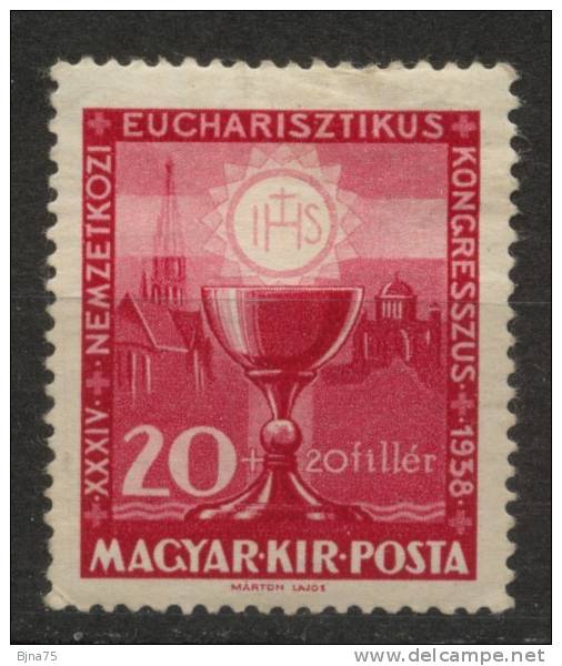 HONGRIE  1938     N° YT 510*    -   Cote 2.50 Euros - Unused Stamps