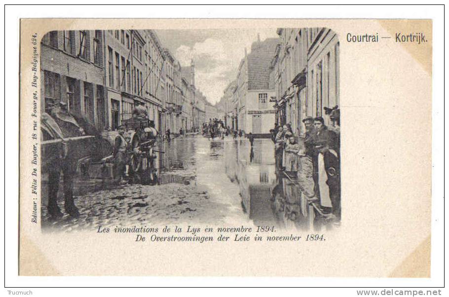 C3003 - COURTRAI - Les Inondations De La LYS En Novembre 1894 - Kortrijk